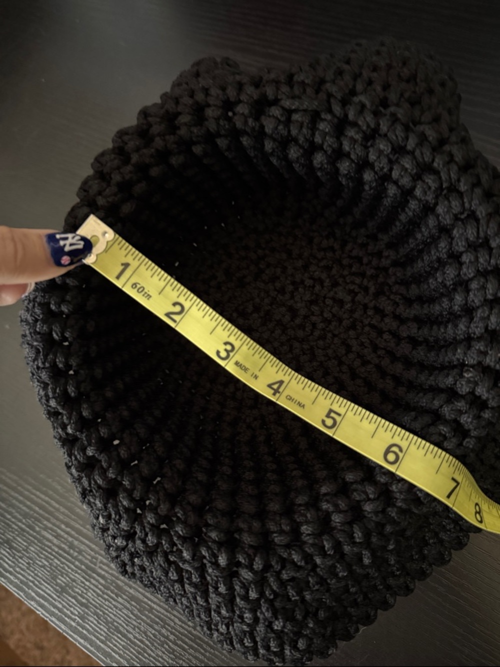 Black Knit Crochet Sunhat Bow Brimmed Hat - Picture 7 of 7
